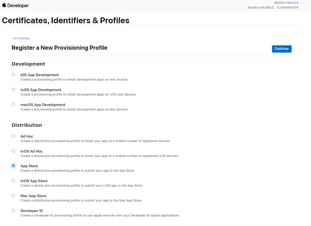apple build ios appstore provision file