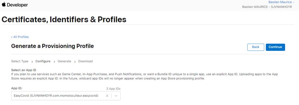 apple build ios appstore provision file