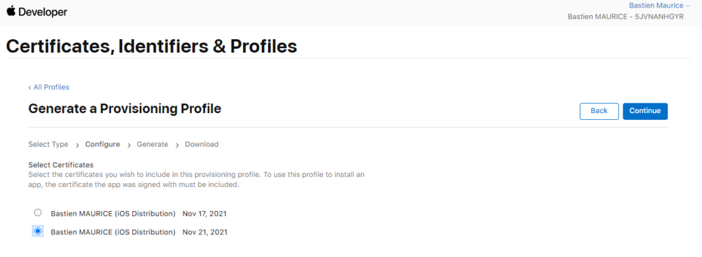 apple build ios appstore provision file