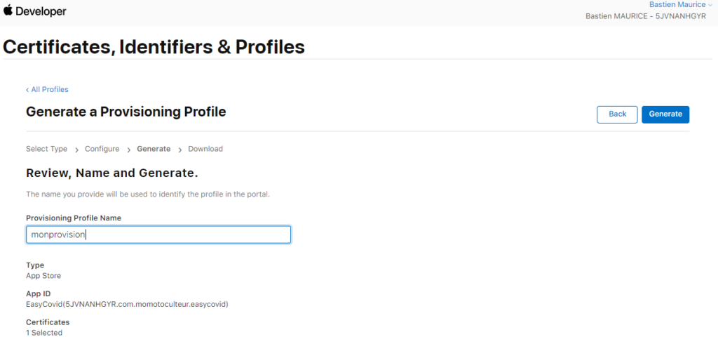 apple build ios appstore provision file