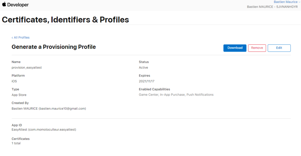 apple build ios appstore provision file