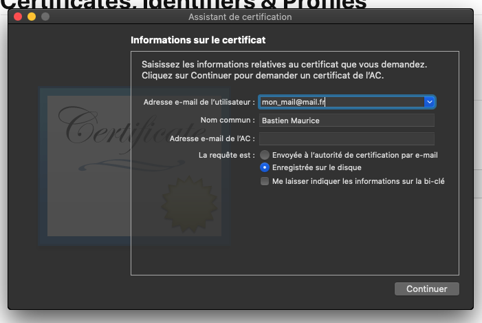apple ios generation application ipa certificat p12 provision