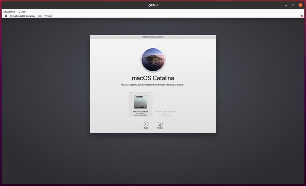installer apple mac os catalina gratuit qemu kvm